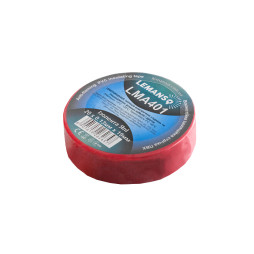 Изоляционная лента Lemanso LMA401 ЯпI огнестойкая 20 м 0.13 x 19 мм красная