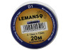 Ізолента Lemanso Стандарт 20 метрів біла / LMA006 (10шт.)