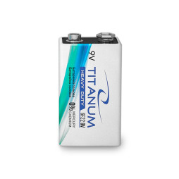 Батарейка солевая 6F22 SHRINK Titanum