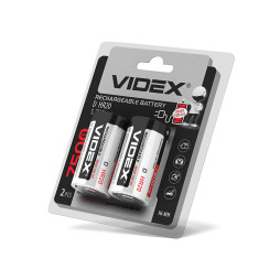 Акумулятор HR20/D 7500mAh double blister/2шт Videx