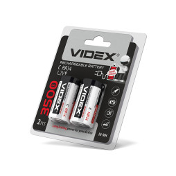 Акумулятор HR14/C 3500mAh double blister/2шт Videx