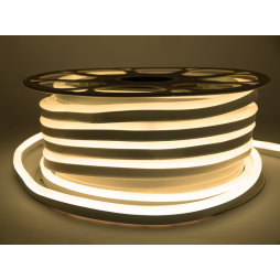 Світлодіодний неон 8*16mm 12V 8W/m IP65, нейтрально-білий #55 (бухта 25м) AVT