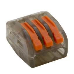 Клема з'єднувальна (3-я) прозора LMA328 Лємансо