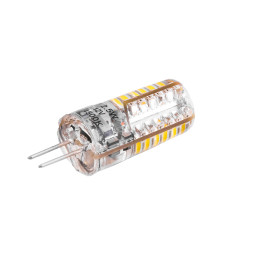 Світлодіодна лампа G4 48LED 2,5W 200LM 6500K 3014SMD AC/DC12V силикон / LM350 Лємансо