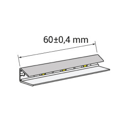 Клипса светодиодная пластиковая LEDUA для подсветки стеклянных полок 12В 0.72Вт RGB