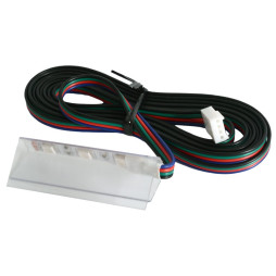 Клипса светодиодная пластиковая LEDUA для подсветки стеклянных полок 12В 0.72Вт RGB