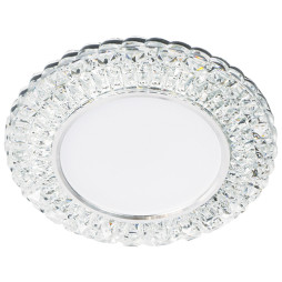 Світлодіодний вбудований світильник Feron 7315 з підсвіткою прозорий