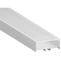 Профиль алюминиевый анодированный LEDUA АЛ-96 + рассеиватель для LED ленты накладной/подвесной 3 м