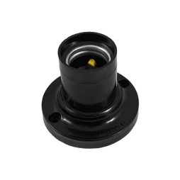 Патрон Е27 прямой Lemanso LM2521 на стену бакелит Черный