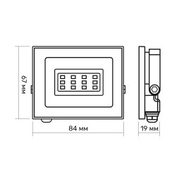 LED прожектор TITANUM TLF106 10W 6500K