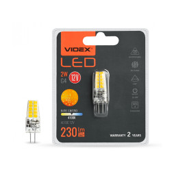 Светодиодная лампа VIDEX G4C 2W G4 4100K 12V (VL-G4C-02124)