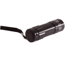 Ліхтарик ультрафіолетовий 2*R03, 9 UV LED LMF9311 чорний Лємансо