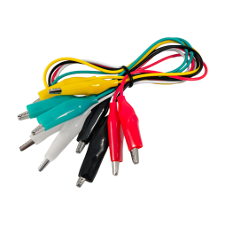 Крокодил в кембрику 35мм з дротом - 50см (1 білий+1 чорний+1 червоний+1 зелений+1 жовтий) LM9146