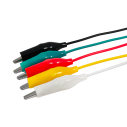 Крокодил в кембрику 35мм з дротом - 50см (1 білий+1 чорний+1 червоний+1 зелений+1 жовтий) LM9146