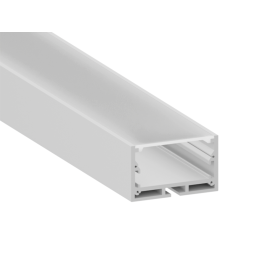 Алюмінієвий профіль для світлодіодної стрічки АЛ-23-1 3 метри білий накладний підвісний LEDUA