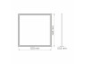 LED панель VIDEX 40W 6000K 62x62 220V