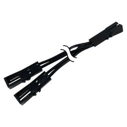 Конектор розгалужувач мама+дві мами 150мм чорний LEDUA