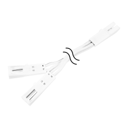 Конектор розгалужувач мама+дві мами 150мм білий LEDUA