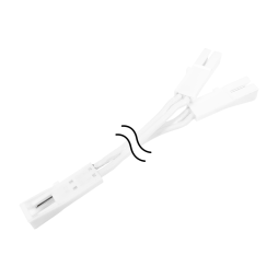 Конектор розгалужувач мама+дві мами 150мм білий LEDUA