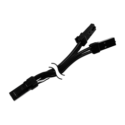 Конектор розгалужувач папа+два папи 150мм чорний LEDUA