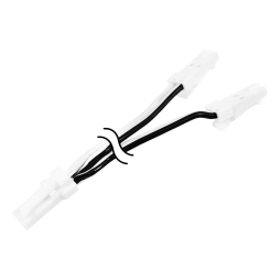 Конектор розгалужувач папа+два папи 150мм білий LEDUA