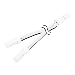 Конектор розгалужувач папа+два папи 150мм білий LEDUA