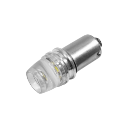 Світлодіодна авто лампа BA9S-1W with lens clear desing LED білий 12V LEDUA