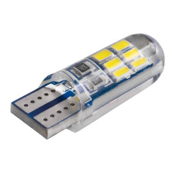 Светодиодная автолампа S T10 W5W 12В SMD4014-15led белый