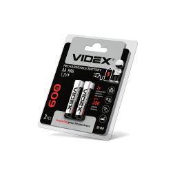 Акумулятор AA/HR6 600mAh double blister/2шт Videx