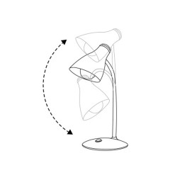 Свiтильник свiтлодiодний настiльний  DE1727  7W 5000K  чорний
