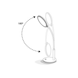 Свiтильник свiтлодiодний настiльний  DE1730  16W 5000K  білий