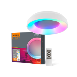 Светильник светодиодный накладной VIDEX EDGE-RC-72W-WHITE RGB круглый (VLE-ERC-RGB-72W)