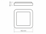 Светильник светодиодный накладной VIDEX EDGE-SC-72W-WHITE 2700-6000K квадратный (VLE-ESC-72W)