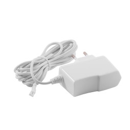 Блок живлення 12W-IP44 1А пластик 3000мм-провід 12V розеточний білий міні мама LEDUA