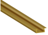 Профиль алюминиевый LEDUA АЛ-01-1 + рассеиватель для LED ленты врезной 2 м Золотистый