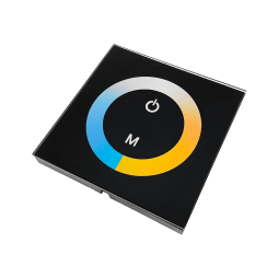 Контролер з клемами W+WW 2- канальний, чорний 8A 12-24V Сенсорна панель 2 кнопки #180