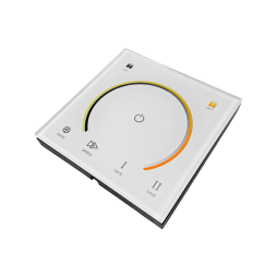 Контролер з клемами W+WW 2- канальний, білий 8A 12-24V Сенсорна панель 6 кнопки #182