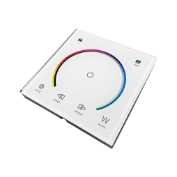 Контролер з клемами RGB, білий 12A 12-24V Сенсорна панель 6 кнопки #183