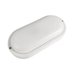 Світильник світлодіодний ЖКГ 15W 220-240V 1125LM 6500K IP65 "Атлас" EKO овал білий / LM32012 Лємансо