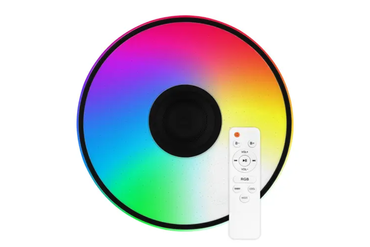 Світильник світлодіодний SML-R27-80-M-FRGB 80W 175-265V 3000-6000K+ FULL RGB IP20 коло чорний SMART BIOM