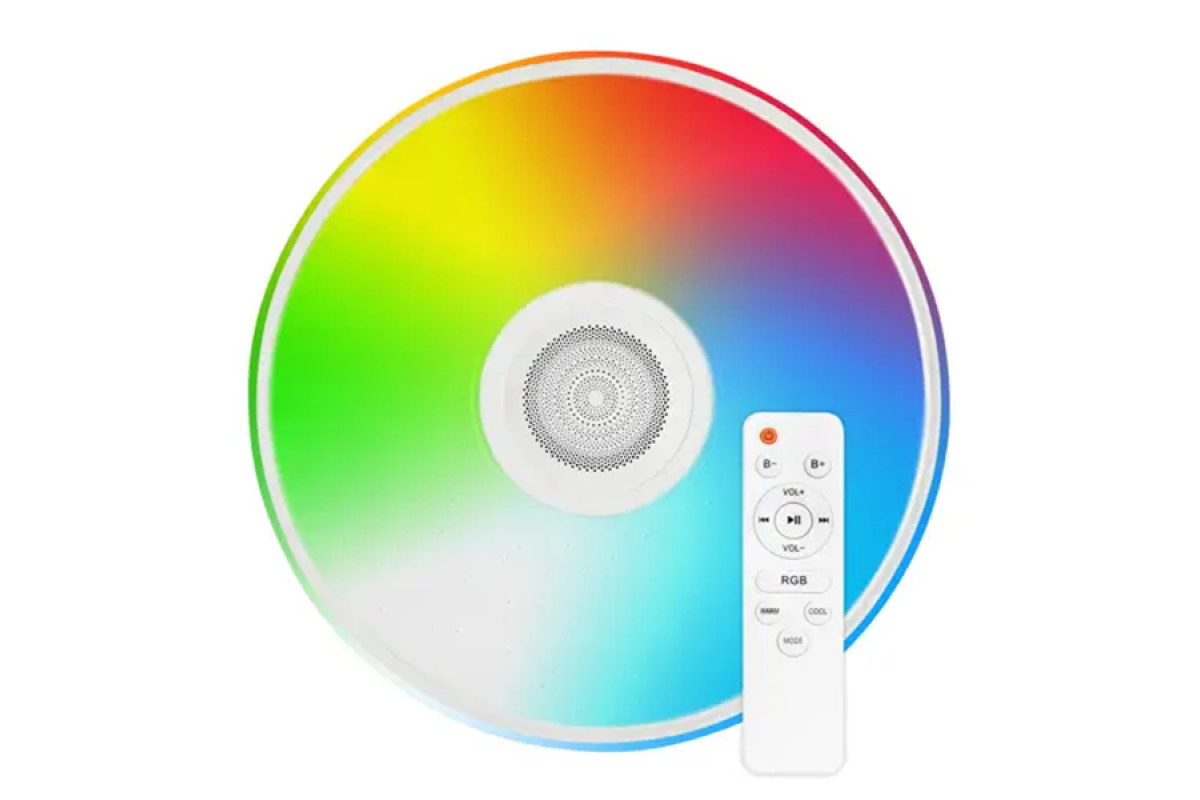 Світильник світлодіодний SML-R28-80-M-FRGB 80W 175-265V 3000-6000K+ FULL RGB IP20 коло білий SMART BIOM