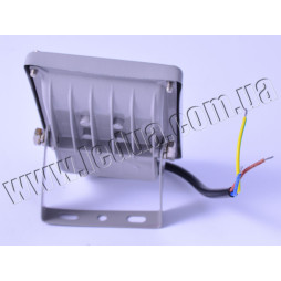 Прожектор светодиодный 10W slim, тепло белый