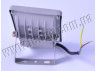 Прожектор світлодіодний 10W 220V slim, тепло білий