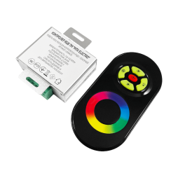 Контролер RGB 18A 12-24V Радіо - Сенсорний чорний #55/1 (1009635) MTK