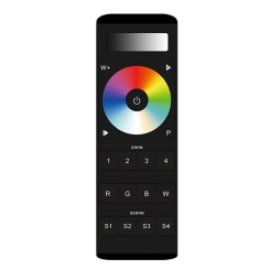 Пульт SR-2858Z4 / 5CH, RGB+CCT, 4 зоны, черний/