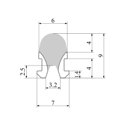 Неоновий розсіювач 6х9мм помаранчевий LEDUA