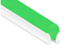 Рассеиватель неоновый LEDUA 6х9 мм зеленый 1 м