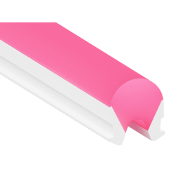 Неоновий розсіювач 8х9мм рожевий LEDUA