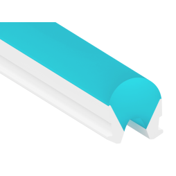 Неоновий розсіювач 8х9мм блакитний лід LEDUA