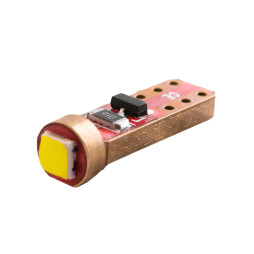 Світлодіодна авто лампа T5-3030-1smd лінза білий 12V LEDUA